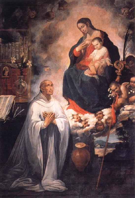 ROELAS, Juan de las Vision of St.Bernard oil painting picture